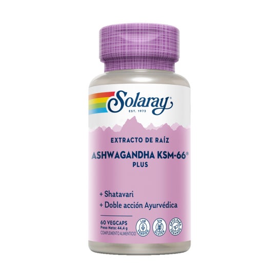 Solaray Ashwagandha KSM-66 Plus 60 gélules végétales
