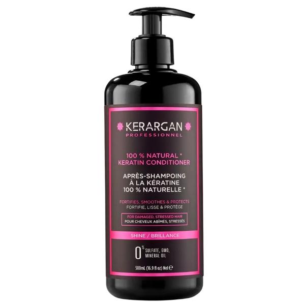 Kerargan Après-Shampoing Réparateur à la Kératine pour Cheveux Abîmés 500ml