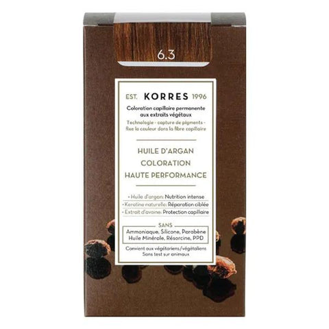 Korres 6.3 BLOND MIEL DORÉ Coloration - Argan