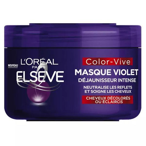 L'Oréal Elsève Color-Vive Masque Violet Déjaunisseur Intense (250 ml)