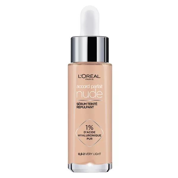 L'Oréal Paris Accord Parfait Nude Sérum Teinté Repulpant 0,5-2 Very Light 30 ml