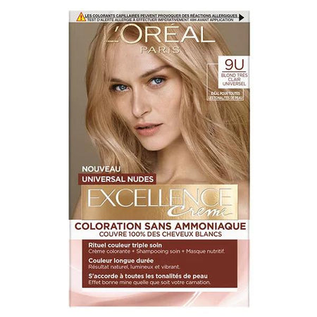 L'Oréal Paris Excellence Crème Universal Nudes Coloration N°9 Blond Très Clair