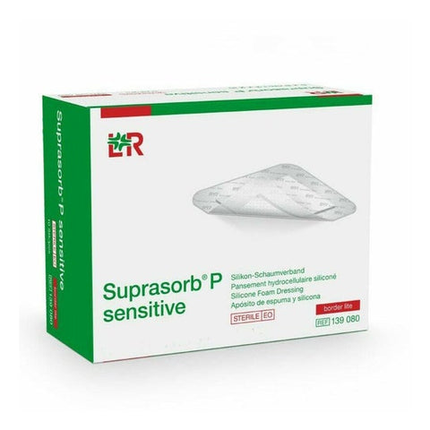 Suprasorb P Sensitive Border Lite 10x10 cm, 10 pièces