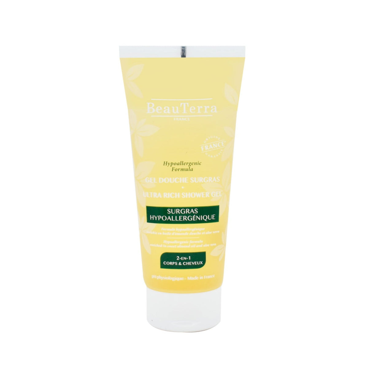 BeauTerra Gel Douche Surgras Hypoallergénique 200ml