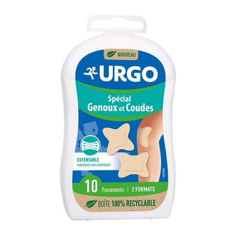 URGO Special Knees and Elbows box of 10 dressings