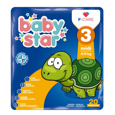 Farvima Couches Babystar 3 (4-9 kg, 20 pièces)