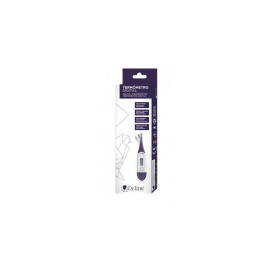 Dr. Line Thermomètre numérique à pointe flexible