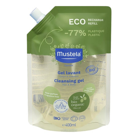 Mustela Gel Lavant Recharge Bio 400 ml