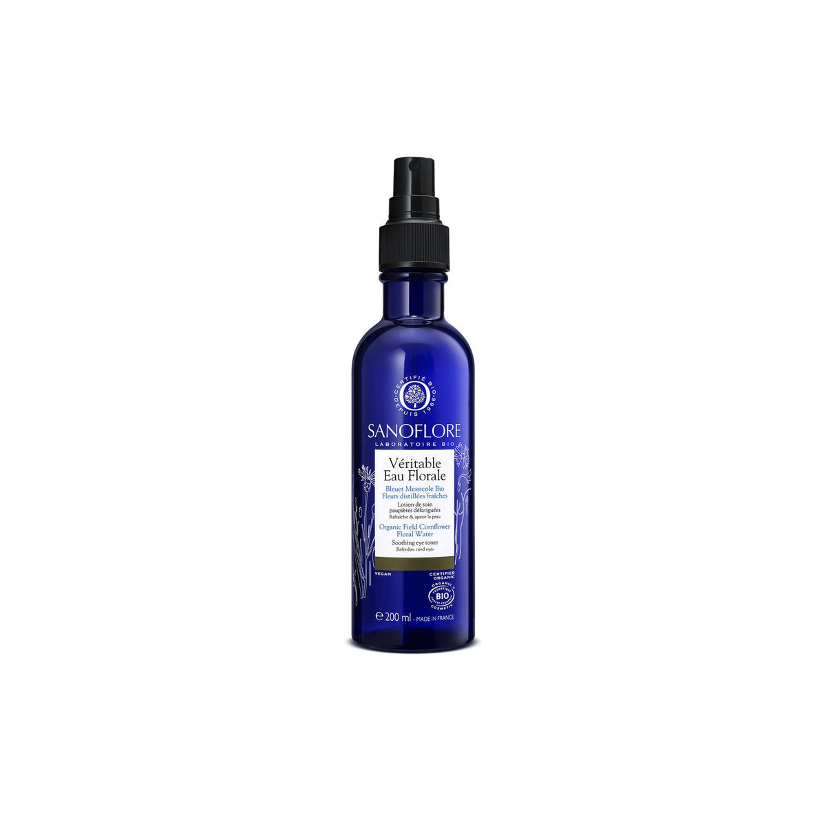 Sanoflore Véritable Eau Florale De Bleuet Bio 200ml