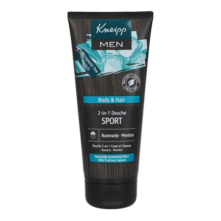 Kneipp Homme Shampooing Douche Sport Menthol Romarin 200 ml