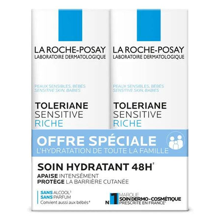La Roche Posay Toleriane Sensitive Riche lot de 2 (40 ml)
