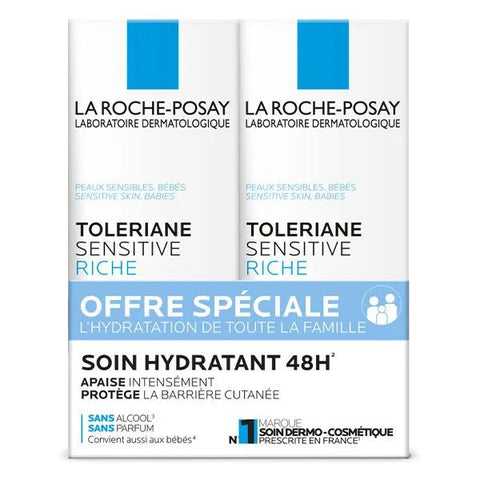 La Roche Posay Toleriane Sensitive Riche lot de 2 (40 ml)