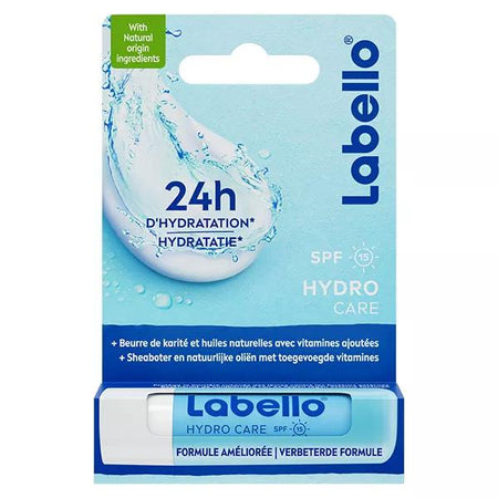 Labello Stick Soin des Lèvres Hydratant Huiles naturelles Hydro Care (4,8g)