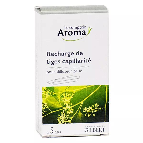 Le Comptoir Aroma Recharges de Tiges Capillarité pour Diffuseur Prise 5 unités