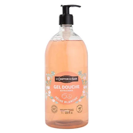 Le Comptoir Du Bain - Gel Douche Extra Doux Pêche Blanche Flacon 1L
