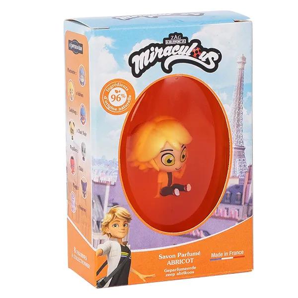 Le Comptoir Du Bain & Miraculous Savon Solide Abricot Figurine Adrien (75 g)
