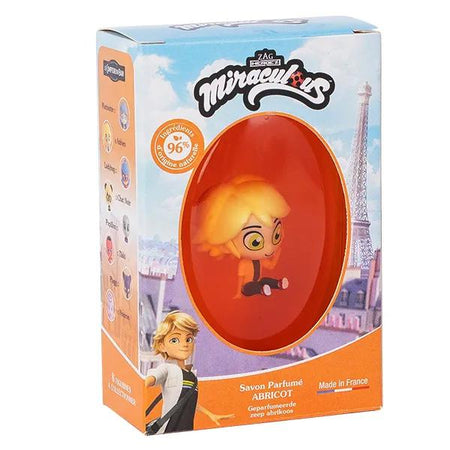 Le Comptoir Du Bain & Miraculous Savon Solide Abricot Figurine Adrien (75 g)