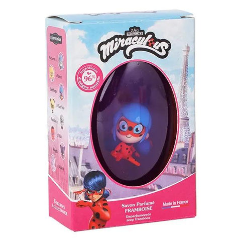 Le Comptoir Du Bain & Miraculous Ladybug Figurine Raspberry Solid Soap 75g