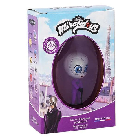 Le Comptoir Du Bain & Miraculous Violet Figurine Butterfly Solid Soap 75g