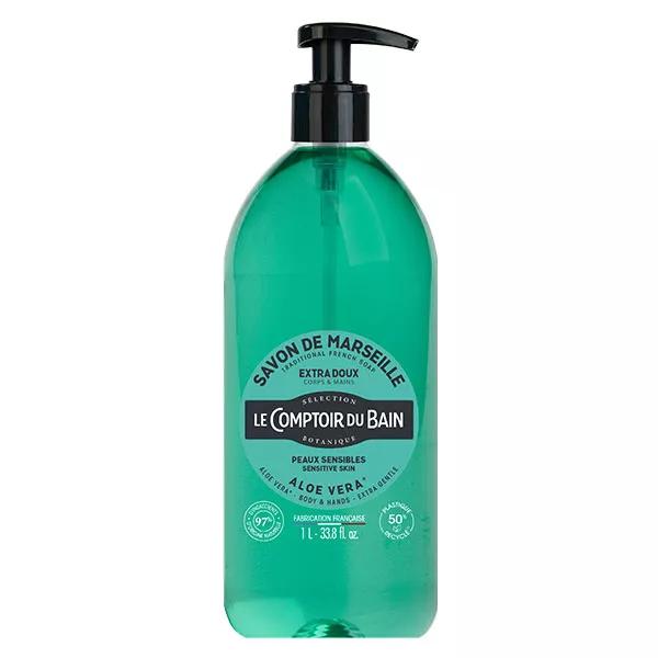 Le Comptoir du Bain Savon de Marseille Aloe Vera Extra Doux 1L