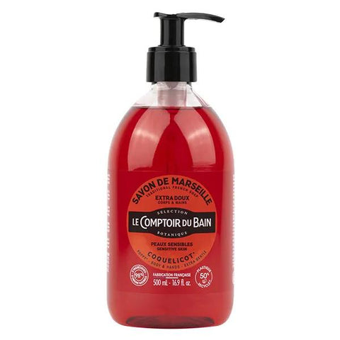 Le Comptoir du Bain Poppy Extra Gentle Marseille Soap 500ml