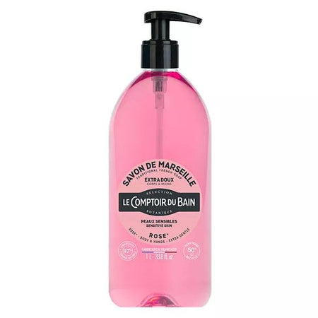 Le Comptoir du Bain Savon de Marseille Rose Extra Doux 1L