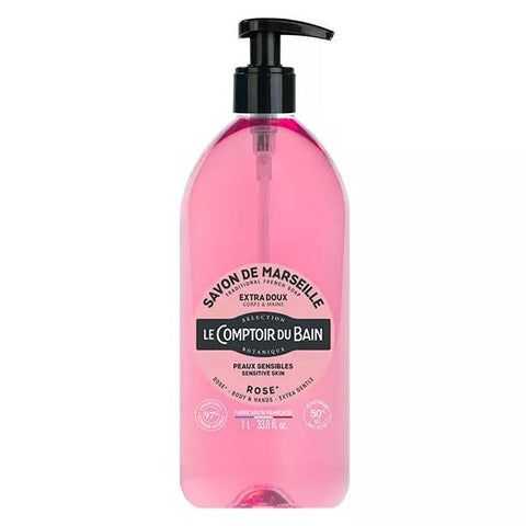 Le Comptoir du Bain Savon de Marseille Rose Extra Doux 1L