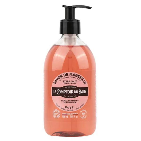 Le Comptoir du Bain Marseille Soap Rose Extra Gentle 500ml