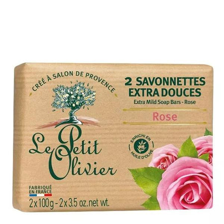 Le Petit Olivier - 2 Savonnettes Extra Douces - Rose 2 x 100g