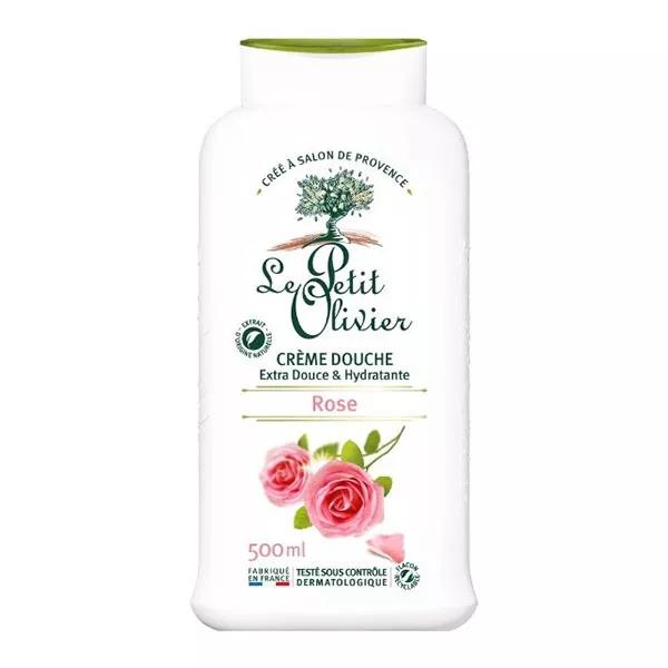 Le Petit Olivier - Crème Douche Extra Douce - Parfum Rose - Sans Savon 500ml