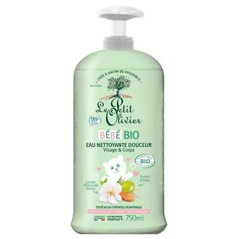 Le Petit Olivier - Eau Nettoyante Douceur - Bébé BIO - Dès La Naissance 750 ml