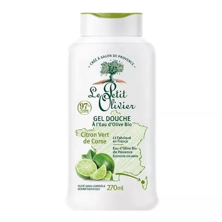 Le Petit Olivier Gel douche Citron vert de Corse sans savon (270 ml)