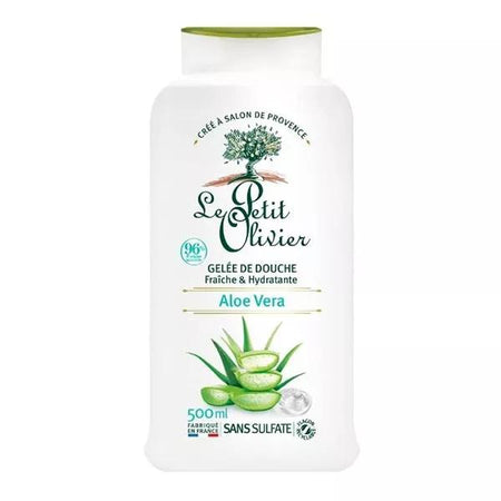 Le Petit Olivier - Gelée de douche hydratante - Aloe Vera - Sans savon (500 ml)
