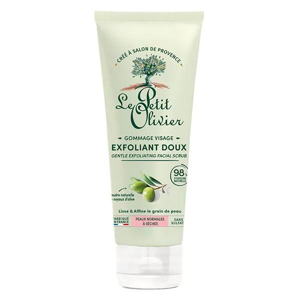 Le Petit Olivier Gommage Visage Poudre Naturelle De Noyaux D'Olive (75 ml)