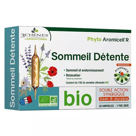 3 Chênes Phyto Aromicell'R Sleep Relaxation Organic 20 ampoules