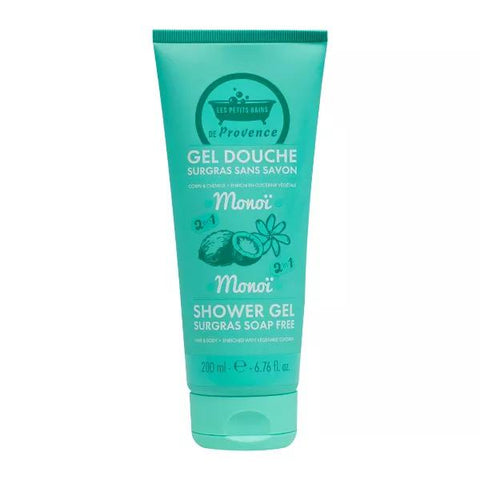 Les Petits Bains de Provence Gel douche Surgras sans savon 2 en 1 Monoï 200ml