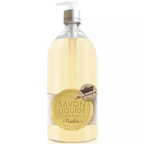 Les Petits Bains de Provence Savon Liquide de Marseille Neutre 1L