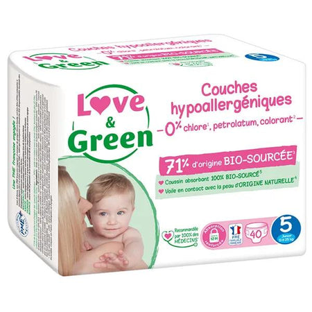 Love & Green couches hypoallergéniques T6 +15kg (34 unités)