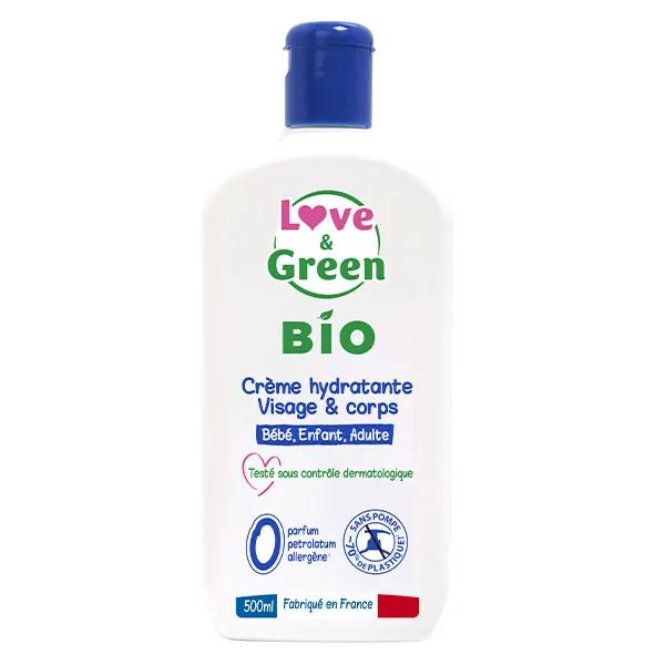 Love & Green Crème Hydratante Visage & Corps Bio 500ml