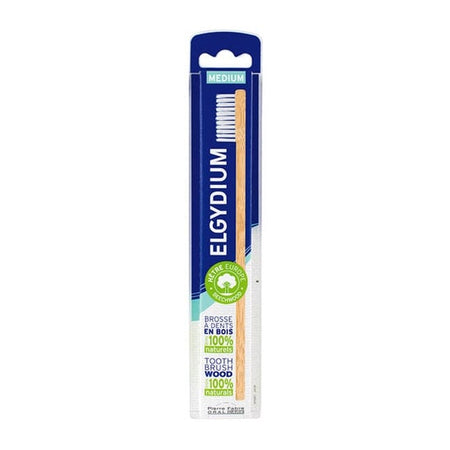 Elgydium Brosse à dents éco bois moyen (1 pièce)