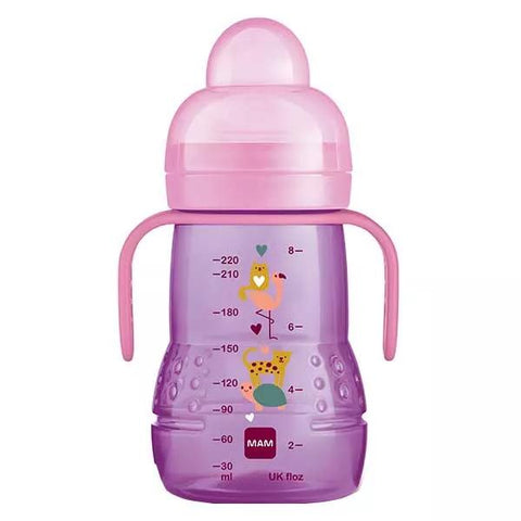 MAM Repas Biberon de Transition +4m Coeur Rose 220ml