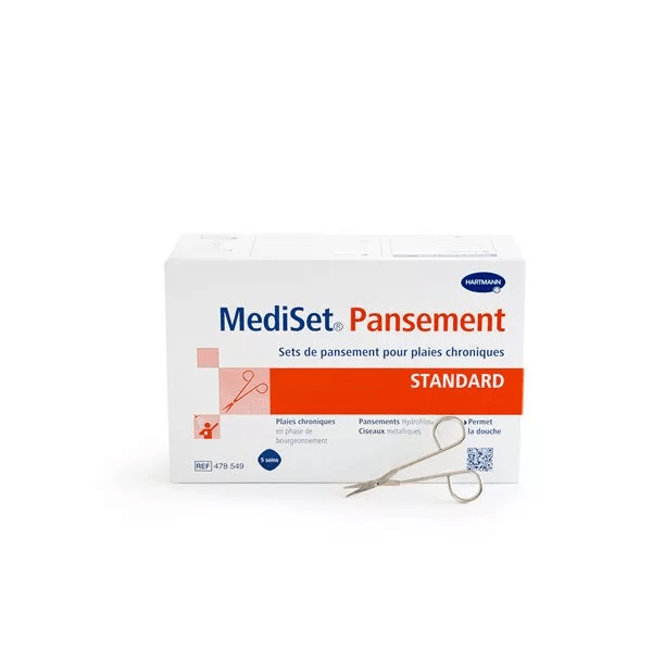 MEDISET© DETERSION Set de Pansements Plaie Chronique 5 unités