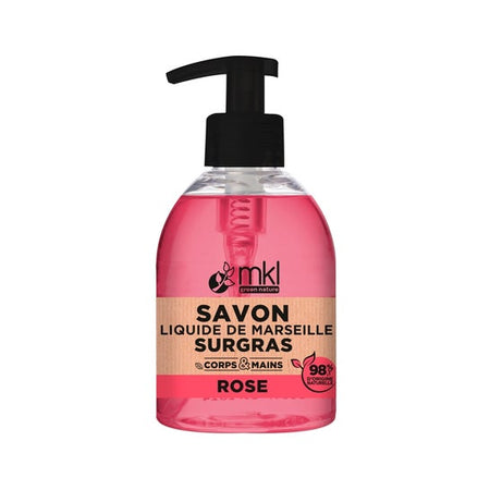 MKL Savon liquide de Marseille rose bio (300 ml)