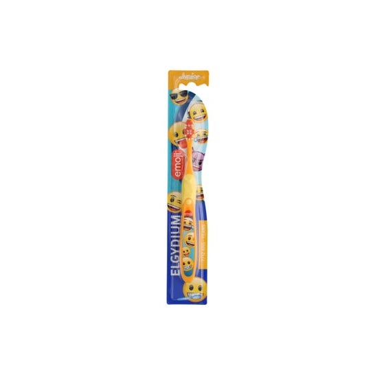 Elgydium Junior Emoji Brosse à Dents 7 à 12 Ans (1 unité)