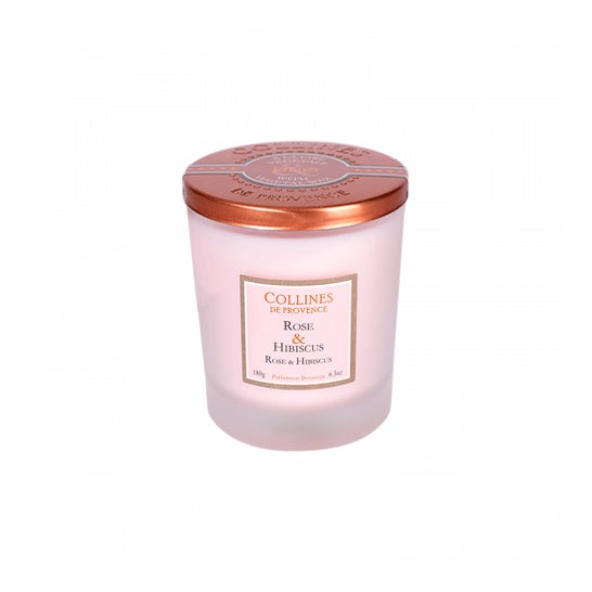 Collines de Provence Bougie Parfumée Rose & Hibiscus (180 g)