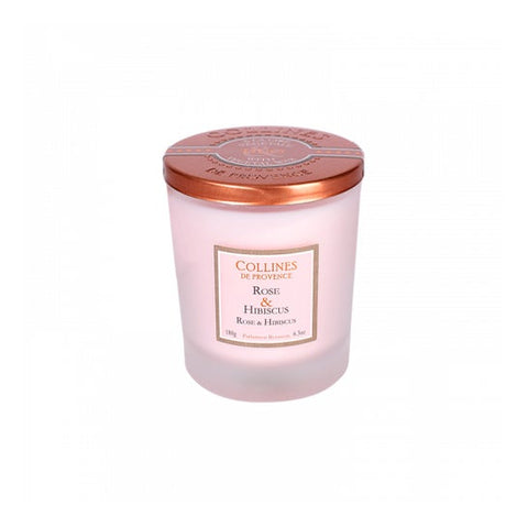 Collines de Provence Bougie Parfumée Rose & Hibiscus (180 g)