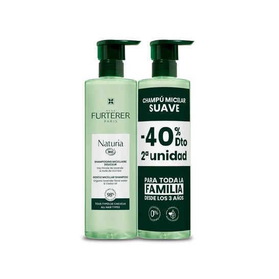 René Furterer Naturia Shampooing Micellaire Douceur Bio 2x400ml
