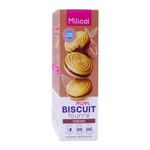 Milical biscuits fourré cacao (4x2 unités)