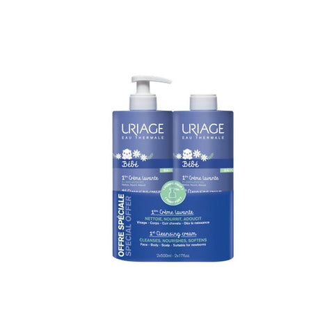 Uriage Baby 1st Cleansing Cream Duo 2x500ml