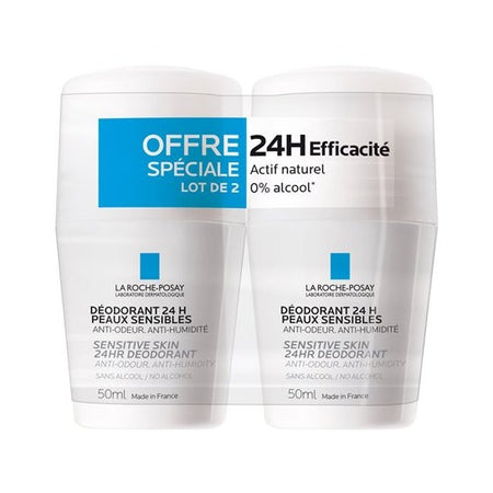 La Roche-Posay Déodorant Physiologique 24h Roll On (2 x 50 ml)
